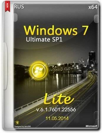 Windows 7 Ultimate SP1 х64 v.6.1.7601.22556 Lite (2014) RUS