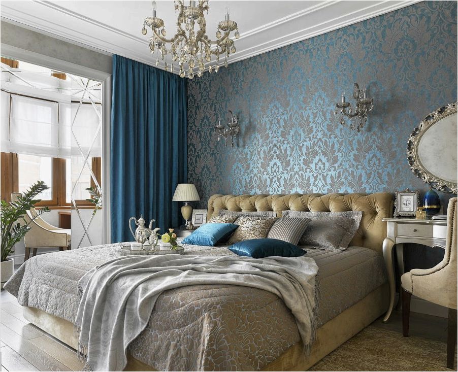 Дизайн спальни в классическом стиле 